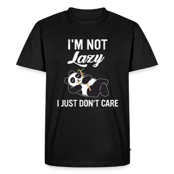Panda Bear Panda Animal Pandas - T-shirt Premium bio Homme - noir - Devant - Nico (187cm)