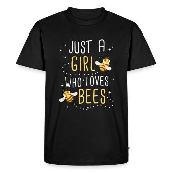 Honey bee Beekeeper Bees Bees Bee - Men's Premium Organic T-Shirt - black - Front - Nico (187cm)