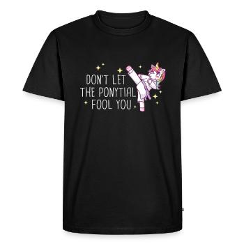 Karaté Karaté Combattant Arts Martiaux - T-shirt Premium bio Homme - noir - Devant - Nico (187cm)