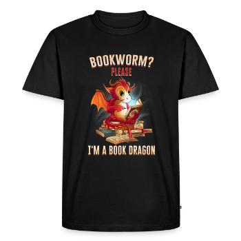 Dragon Mystique Dragon Fantaisie - T-shirt Premium bio Homme - noir - Devant - Nico (187cm)