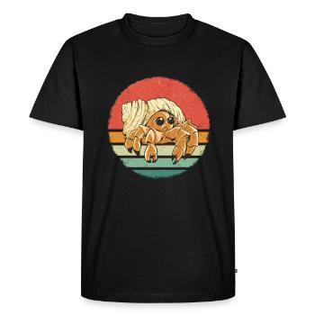 Crabe Ermite Crabe Crabe Cancer - T-shirt Premium bio Homme - noir - Devant - Nico (187cm)