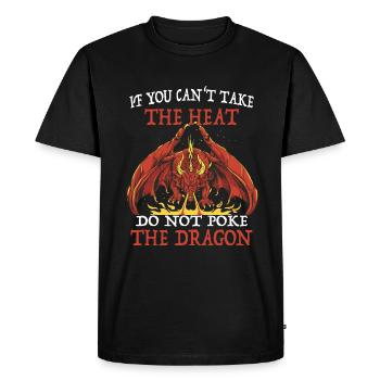 Dragon Mystique Dragon Fantaisie - T-shirt Premium bio Homme - noir - Devant - Nico (187cm)
