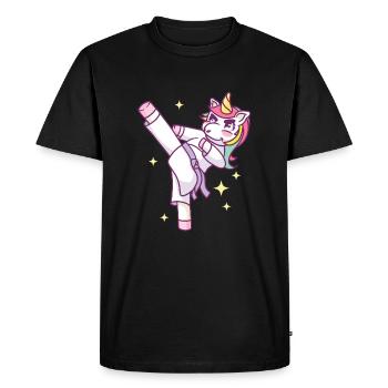 Karaté Karaté Combattant Arts Martiaux - T-shirt Premium bio Homme - noir - Devant - Nico (187cm)