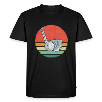 Golf Golf Golfeur Terrain Par Minigolf Sport - T-shirt Premium bio Homme - noir - Devant - Nico (187cm)
