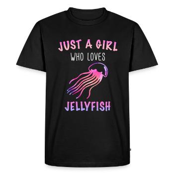 Jellyfish - Men's Premium Organic T-Shirt - black - Front - Nico (187cm)