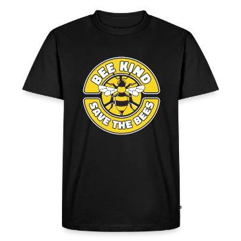 Honey bee Beekeeper Bees Bees Bee - Men's Premium Organic T-Shirt - black - Front - Nico (187cm)