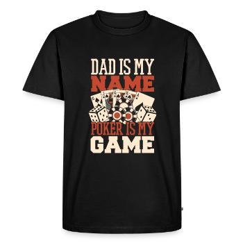 Poker Casino Texas Hold'em Poker Players - Men's Premium Organic T-Shirt - black - Front - Nico (187cm)
