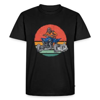 Quad Quads Quatre Roues Motorsport - T-shirt Premium bio Homme - noir - Devant - Nico (187cm)