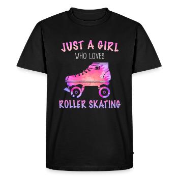 Roller Skate Roller Patin à roues alignées - T-shirt Premium bio Homme - noir - Devant - Nico (187cm)