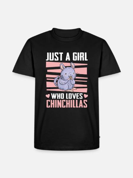 Chinchilla Chinchilla's Mouse - Men's Premium Organic T-Shirt - black
