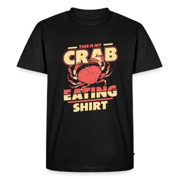 Crabe Ermite Crabe Crabe Cancer - T-shirt Premium bio Homme - noir - Devant - Nico (187cm)