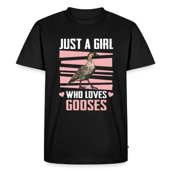 Oie Animal Oies - T-shirt Premium bio Homme - noir - Devant - Nico (187cm)