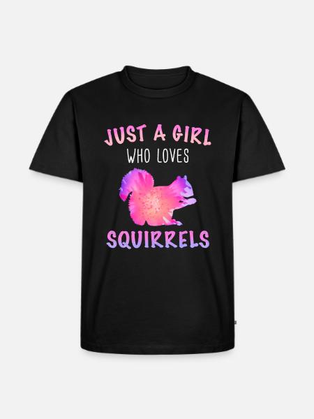 Squirrel Animal - Men's Premium Organic T-Shirt - black