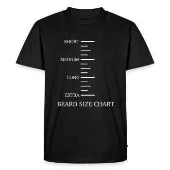 Barbe Moustache Barbu Hommes - T-shirt Premium bio Homme - noir - Devant - Nico (187cm)