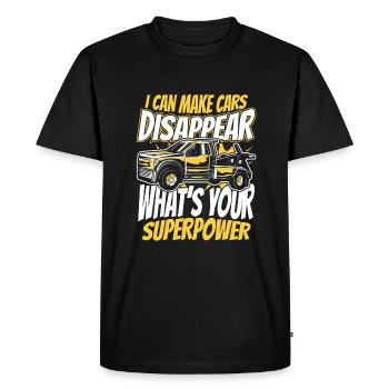 Tow Truck Truck Tow Truck - Men's Premium Organic T-Shirt - black - Front - Nico (187cm)