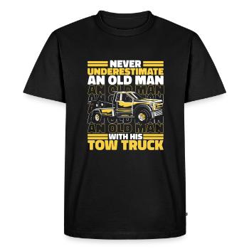 Tow Truck Truck Tow Truck - Men's Premium Organic T-Shirt - black - Front - Nico (187cm)