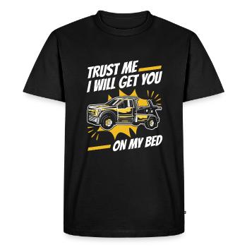 Tow Truck Truck Tow Truck - Men's Premium Organic T-Shirt - black - Front - Nico (187cm)