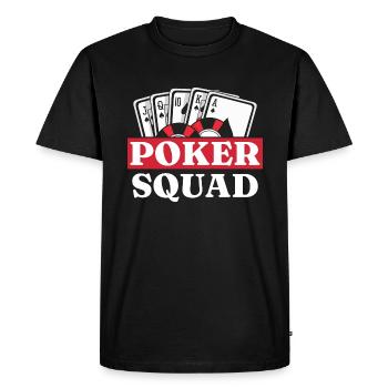 Poker Poker Players Poker - Men's Premium Organic T-Shirt - black - Front - Nico (187cm)