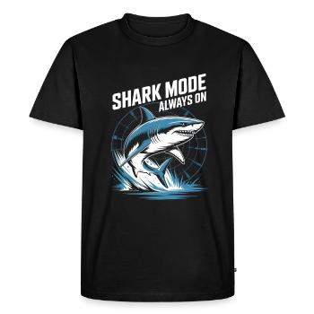 Mode requin : design maritime toujours actif - T-shirt Premium bio Homme - noir - Devant - Nico (187cm)