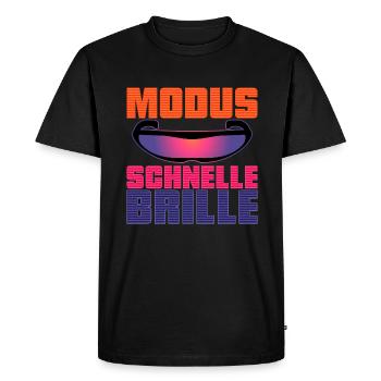 Mode Lunettes rapides - T-shirt Premium bio Homme - noir - Devant - Nico (187cm)