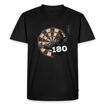 Darts 180 Brown Game Champ Dart - Dart Team - Men's Premium Organic T-Shirt - black - Front - Nico (187cm)