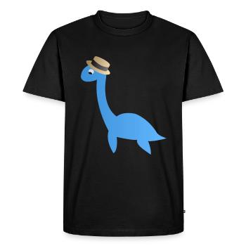Dinosaur hat child kids dino - Men's Premium Organic T-Shirt - black - Front - Nico (187cm)