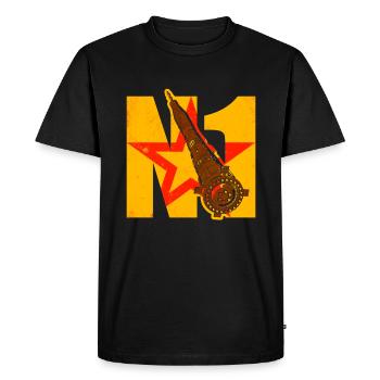 N1 Moon Rocket Soviet Union - Men's Premium Organic T-Shirt - black - Front - Nico (187cm)