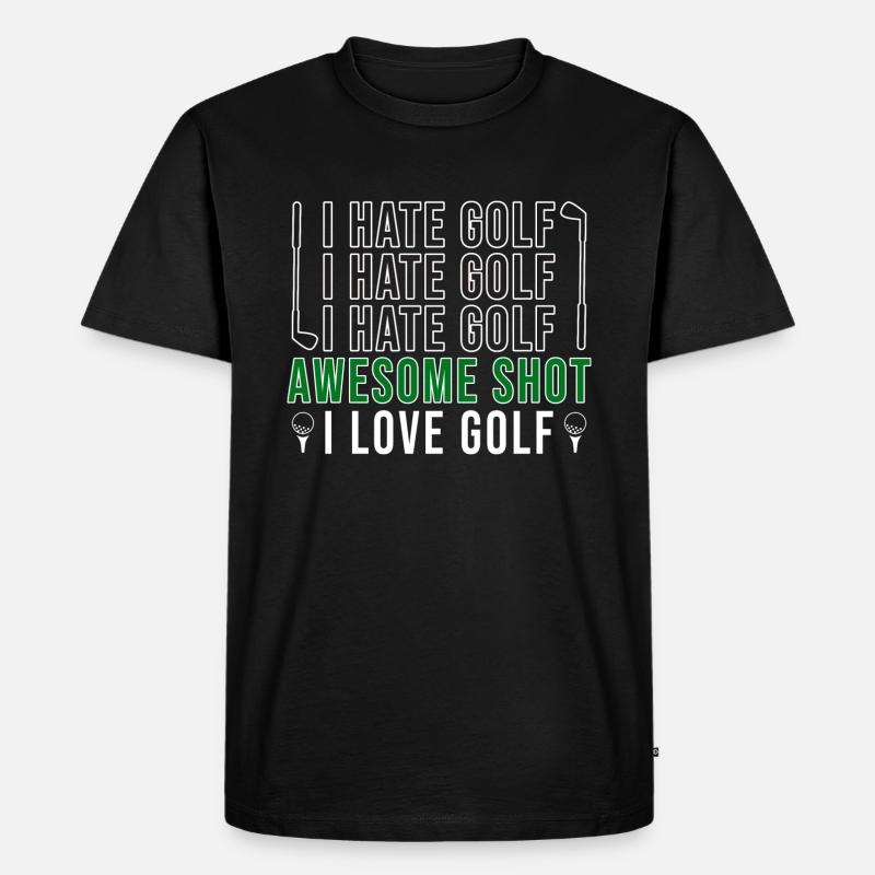 Golf Golfeurs Golfeurs - T-shirt Premium bio Homme - noir