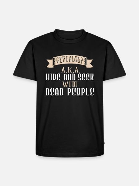 Généalogiste - T-shirt Premium bio Homme - noir