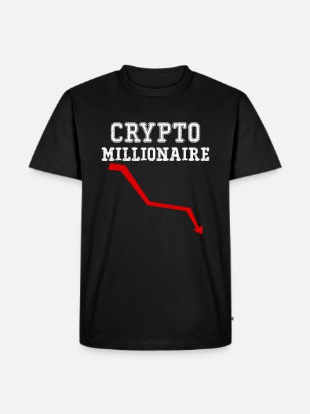 Crypto Millionaire Loading Shirt Funny Bitcoin Eth - Premium økologisk T-skjorte for menn - svart