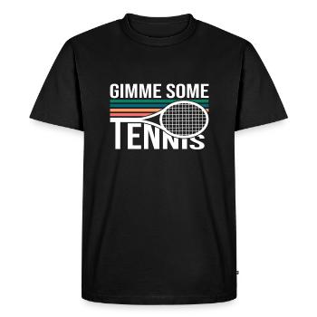 Tennis Qoute Gimme Some Tennis Art For Tennis Fans - Men's Premium Organic T-Shirt - black - Front - Nico (187cm)