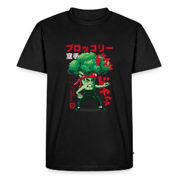Japon Broco lee funny - T-shirt Premium bio Homme - noir - Devant - Nico (187cm)