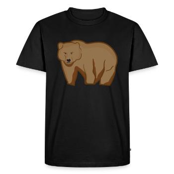 Grizzly Bear - Men's Premium Organic T-Shirt - black - Front - Nico (187cm)