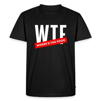 WTF - T-shirt Premium bio Homme - noir - Devant - Nico (187cm)
