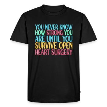 Crise cardiaque Chirurgie cardiaque Chirurgie Hospital - T-shirt Premium bio Homme - noir - Devant - Nico (187cm)