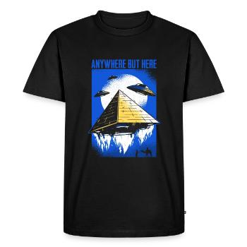 Drôle d’extraterrestre pour les fans de l' - T-shirt Premium bio Homme - noir - Devant - Nico (187cm)