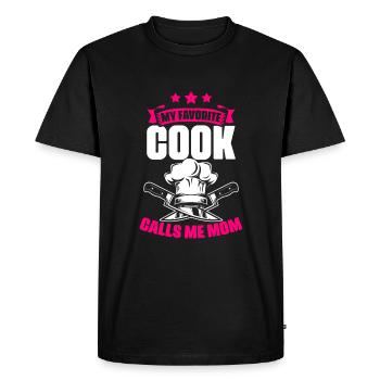 My Favorite Chef Funny Culinary - Men's Premium Organic T-Shirt - black - Front - Nico (187cm)