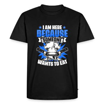 Je suis ici Fun Professional Cooking pour - T-shirt Premium bio Homme - noir - Devant - Nico (187cm)