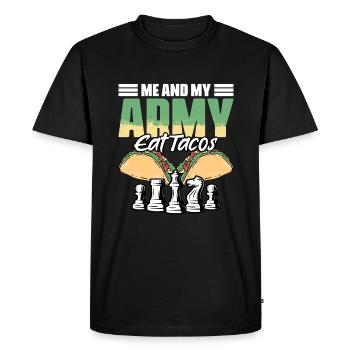 Drôle de jeu de société sports humour pour un - T-shirt Premium bio Homme - noir - Devant - Nico (187cm)