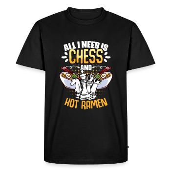 Tout ce dont j’ai besoin est plus drôle - T-shirt Premium bio Homme - noir - Devant - Nico (187cm)