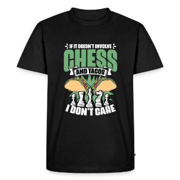 Drôle d’humour de jeu de société pour un - T-shirt Premium bio Homme - noir - Devant - Nico (187cm)