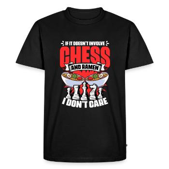Drôle d’humour de jeu de société pour un ramen - T-shirt Premium bio Homme - noir - Devant - Nico (187cm)