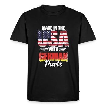 Fabriqué aux États-Unis Allemagne fantastique - T-shirt Premium bio Homme - noir - Devant - Nico (187cm)