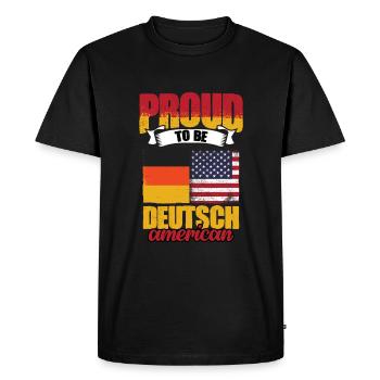 Fierté américaine pour l’Allemagne amoureux de la - T-shirt Premium bio Homme - noir - Devant - Nico (187cm)