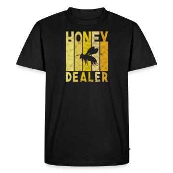 Honey Dealer Honey Bee - T-shirt Premium bio Homme - noir - Devant - Nico (187cm)