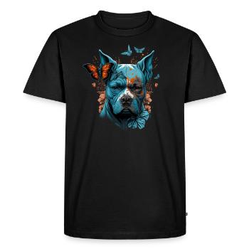 American Staffordshire Terrier - Men's Premium Organic T-Shirt - black - Front - Nico (187cm)