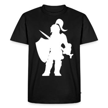Jeu de rôle fantastique - Knight Silhouettes Design - T-shirt Premium bio Homme - noir - Devant - Nico (187cm)