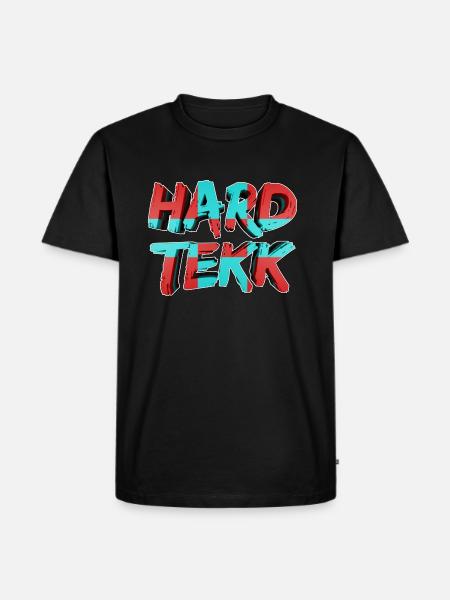 HardTekk 3D lettering 004 - Men's Premium Organic T-Shirt - black