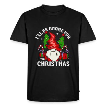 Gnome nain Père Noël jour de Noël - T-shirt Premium bio Homme - noir - Devant - Nico (187cm)