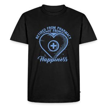 Retired Pharmacist Retired Pharmacy - Men's Premium Organic T-Shirt - black - Front - Nico (187cm)